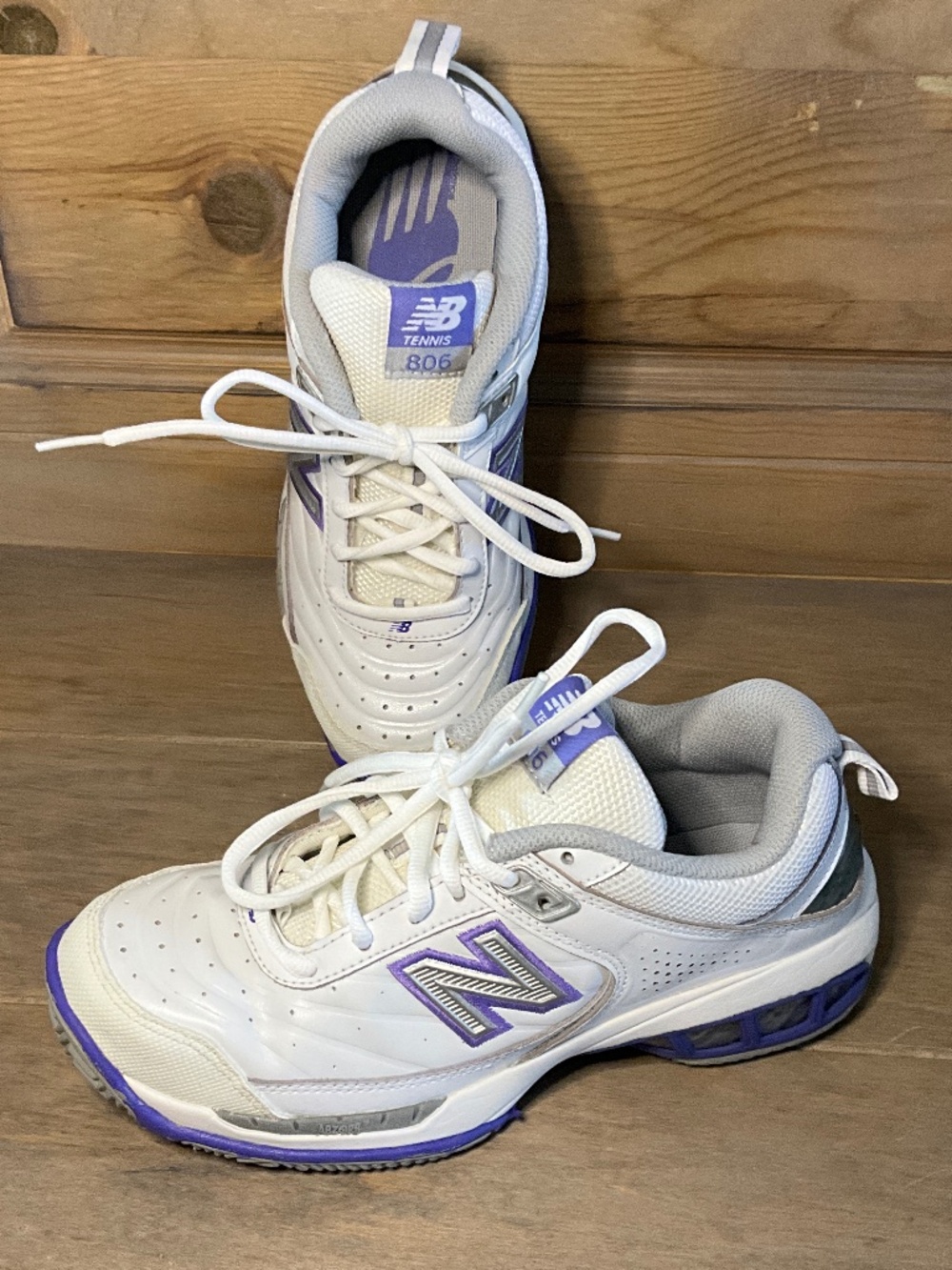 New Balance 806 WC806W White Tennis Sneakers Women's 7 VGC